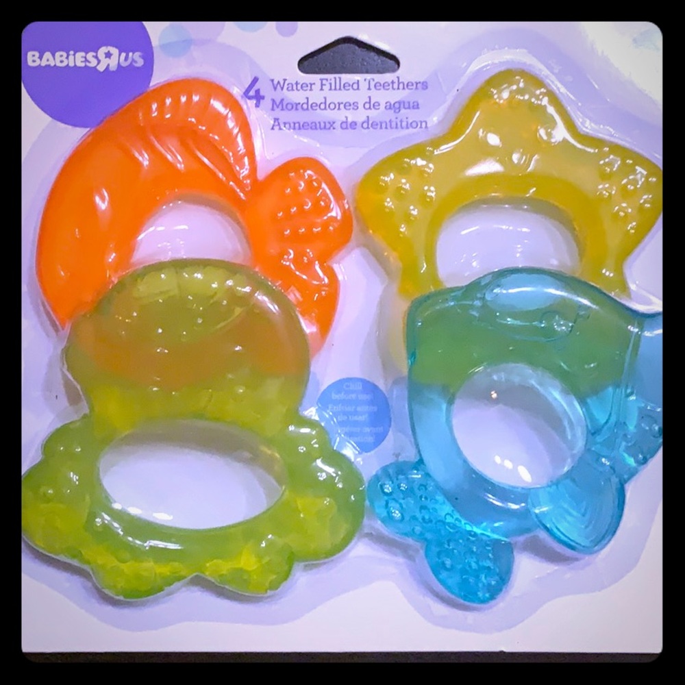 A set of 4 teethers